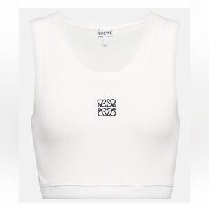 NWT women’s Loewe cropped anagram tank in size xs